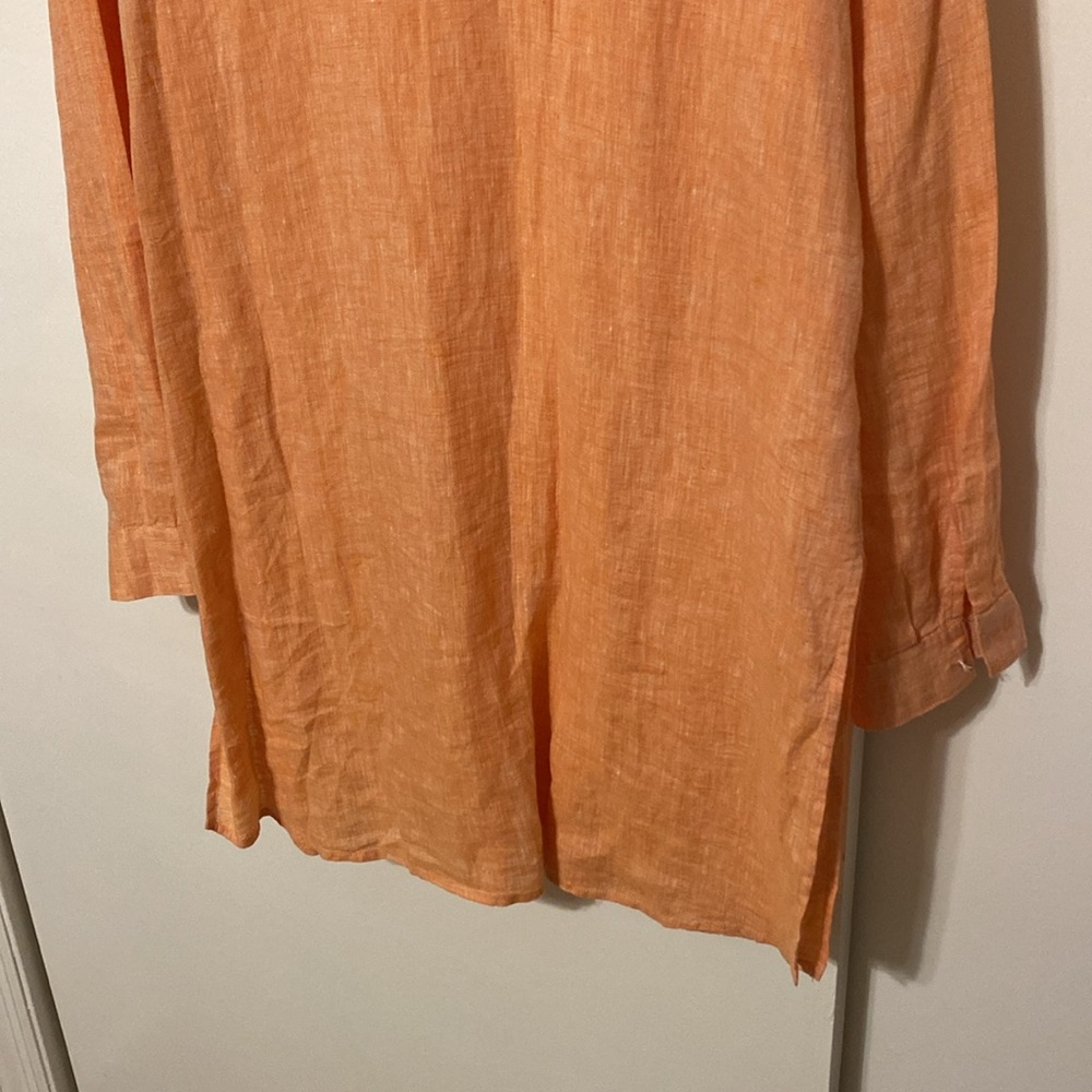 J. Jill Peach linen Tunic Top - Picture 10 of 14